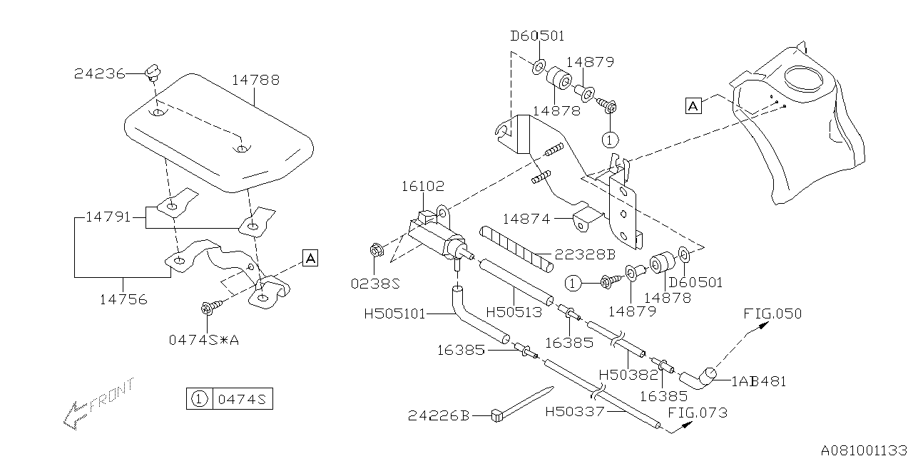 Diagram EMISSION CONTROL (EGR) for your 2020 Subaru Impreza  PREMIUM w/EyeSight SEDAN 