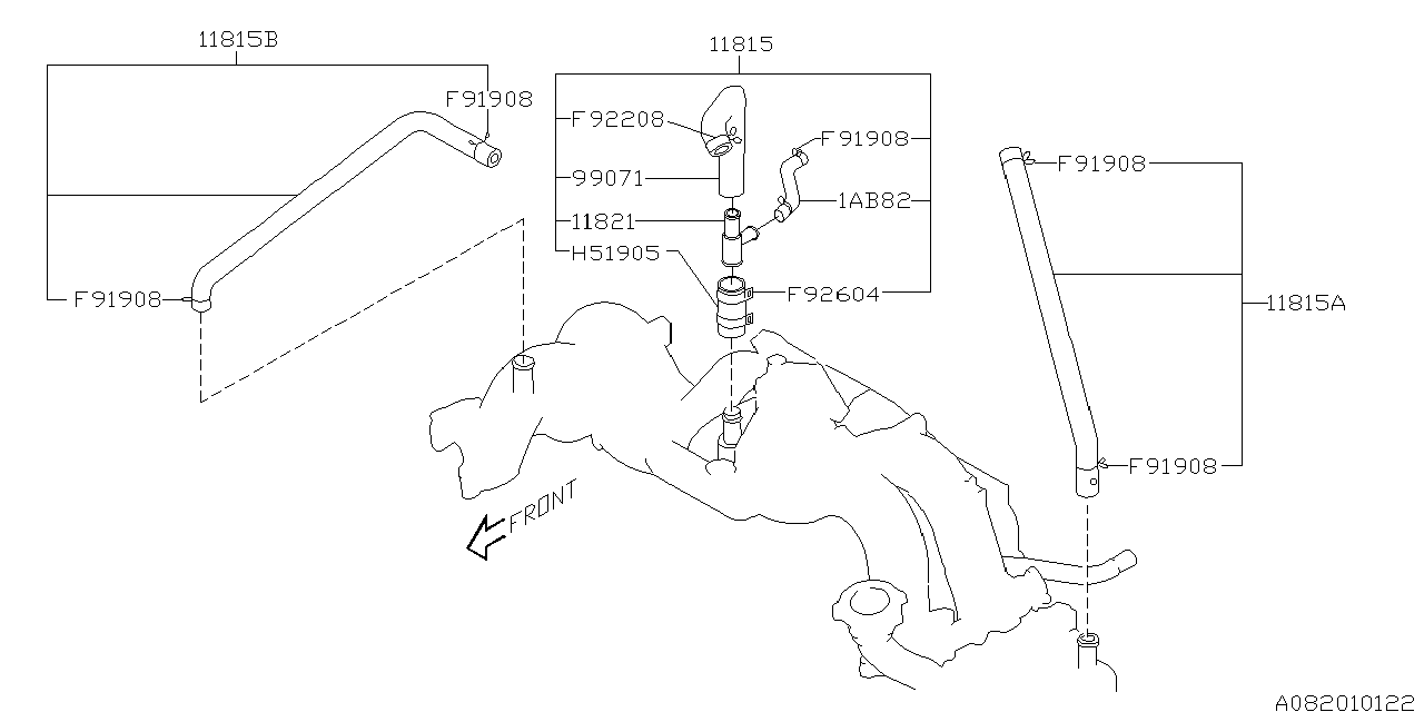 Diagram EMISSION CONTROL (PCV) for your 2009 Subaru Impreza   