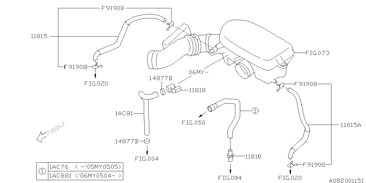 Diagram EMISSION CONTROL (PCV) for your Subaru