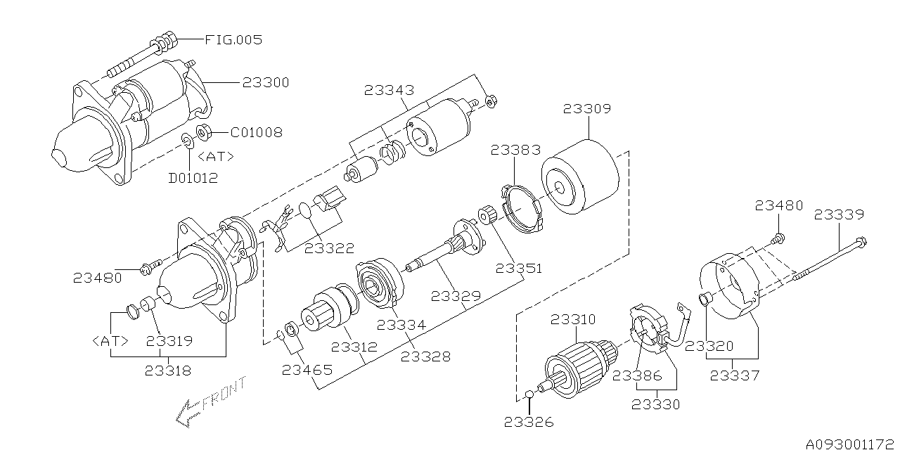 Diagram STARTER for your 2025 Subaru WRX Limited w/EyeSight  