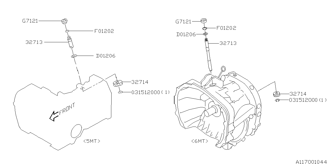 MT, SPEEDOMETER GEAR Diagram