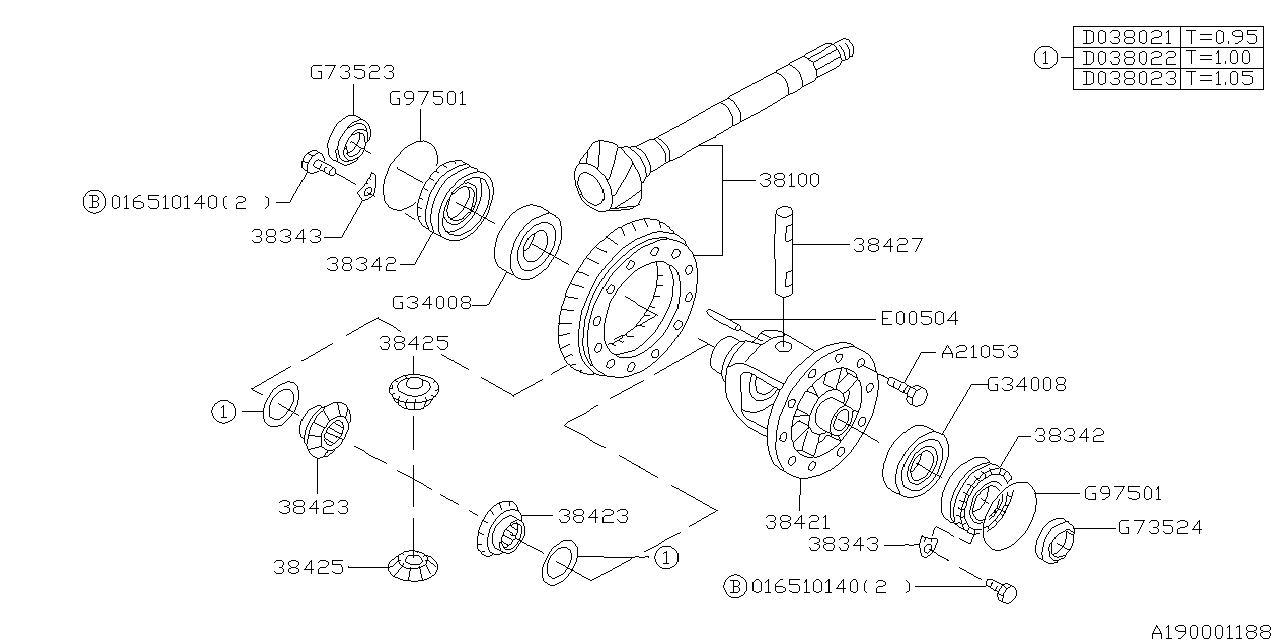 DIFFERENTIAL (TRANSMISSION) Diagram