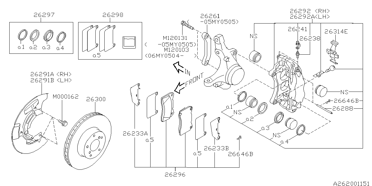 FRONT BRAKE Diagram