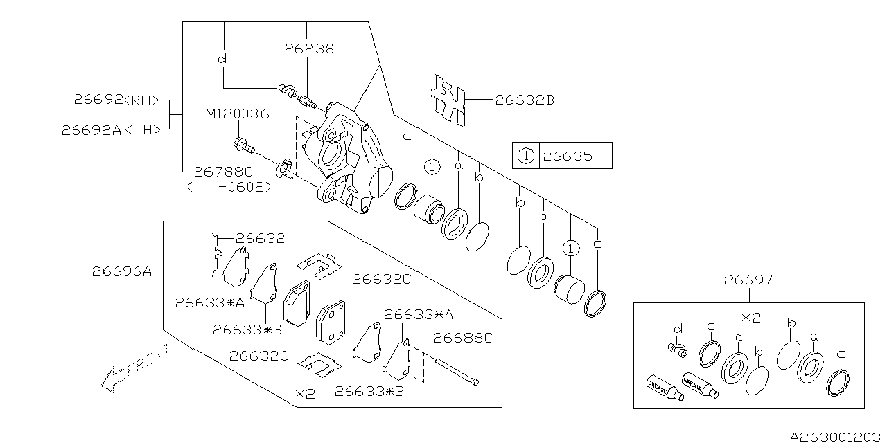 REAR BRAKE Diagram