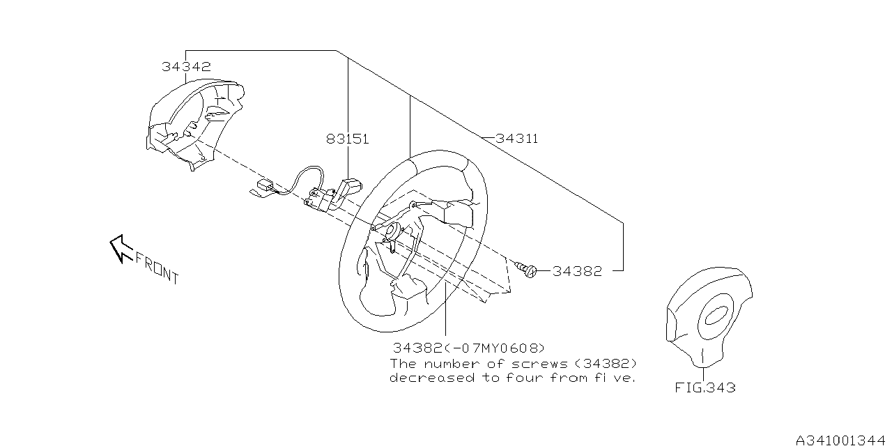 STEERING COLUMN Diagram