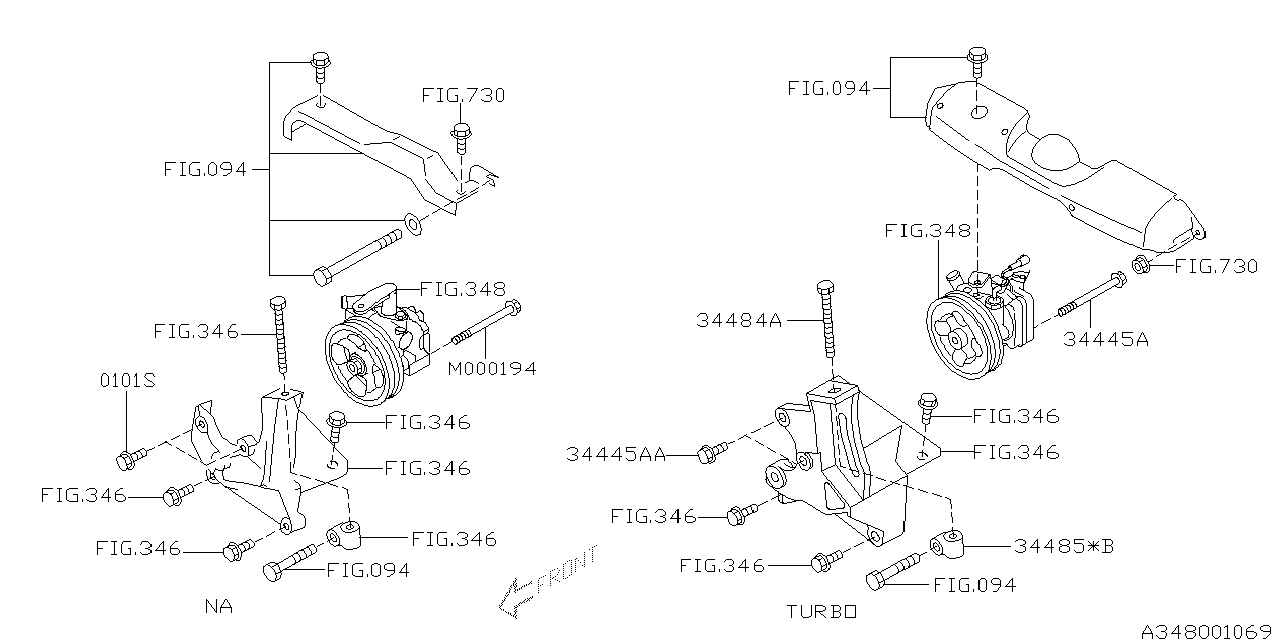 Diagram OIL PUMP for your Subaru Impreza  