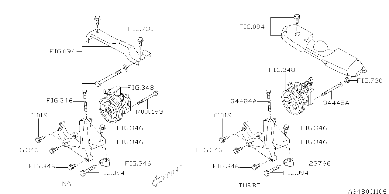 Diagram OIL PUMP for your 2024 Subaru Outback  R Onyx 