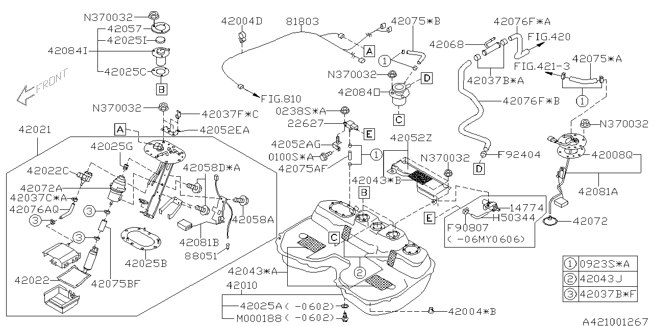 Diagram FUEL TANK for your 1995 Subaru Impreza   