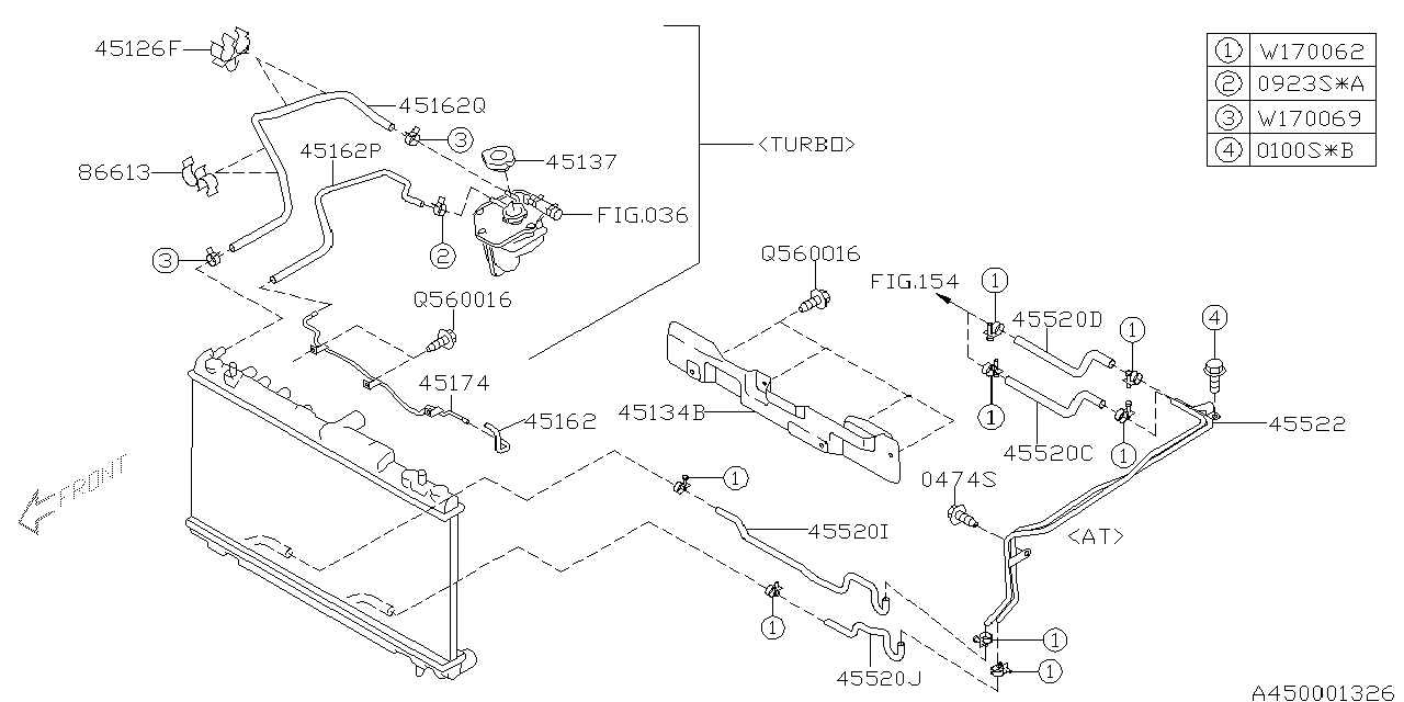 Diagram ENGINE COOLING for your 2005 Subaru WRX WAGON  