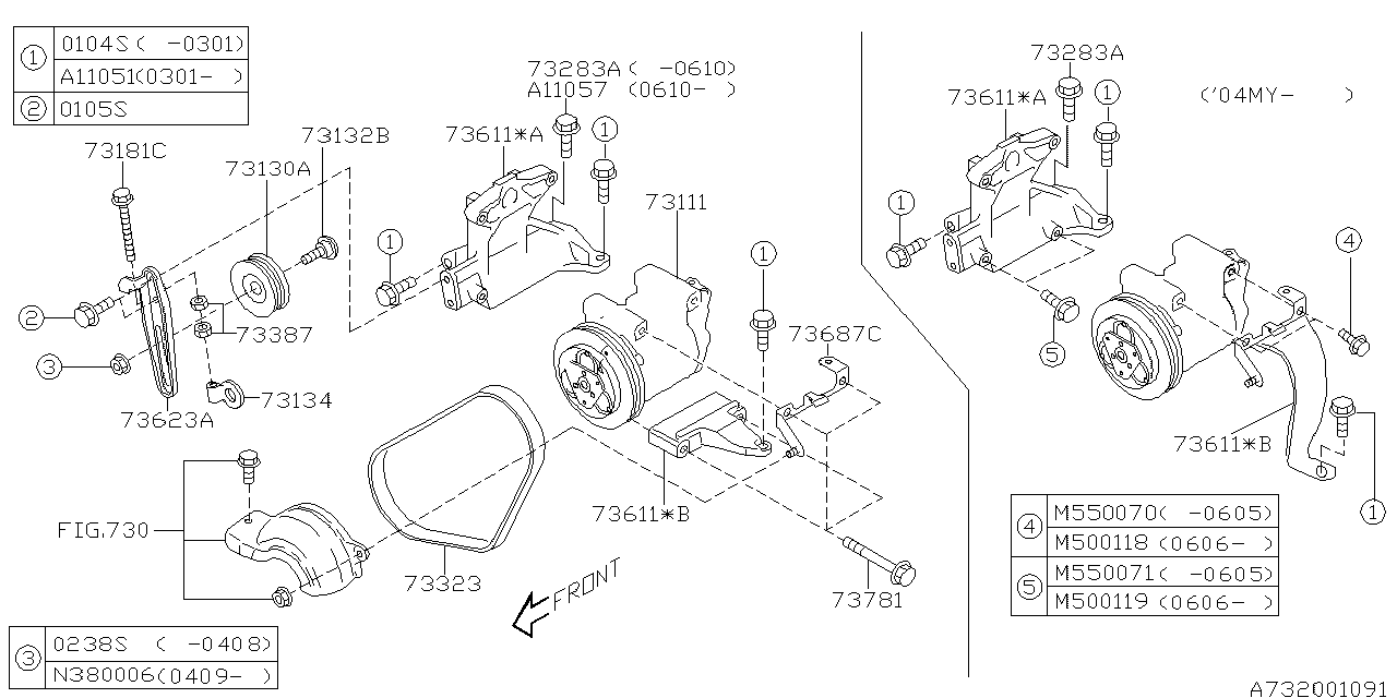 Diagram COMPRESSOR for your 2015 Subaru Forester  XT Premium 