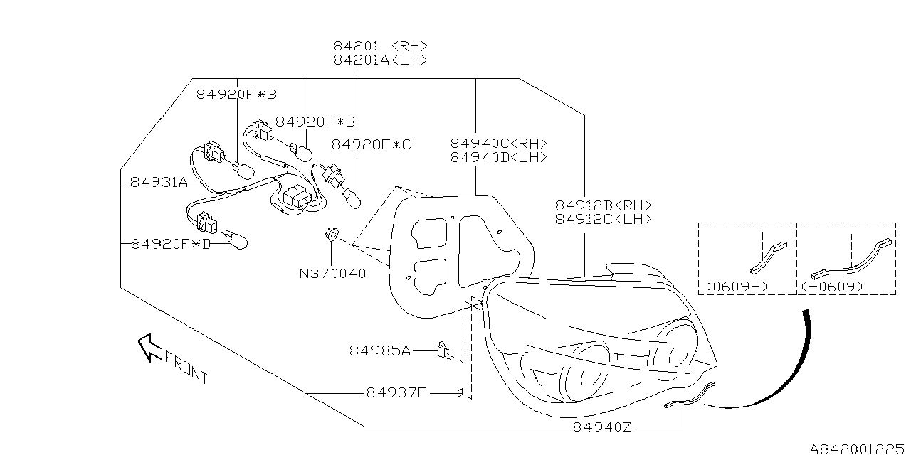 Diagram LAMP (REAR) for your 2007 Subaru STI  Limited Sedan 