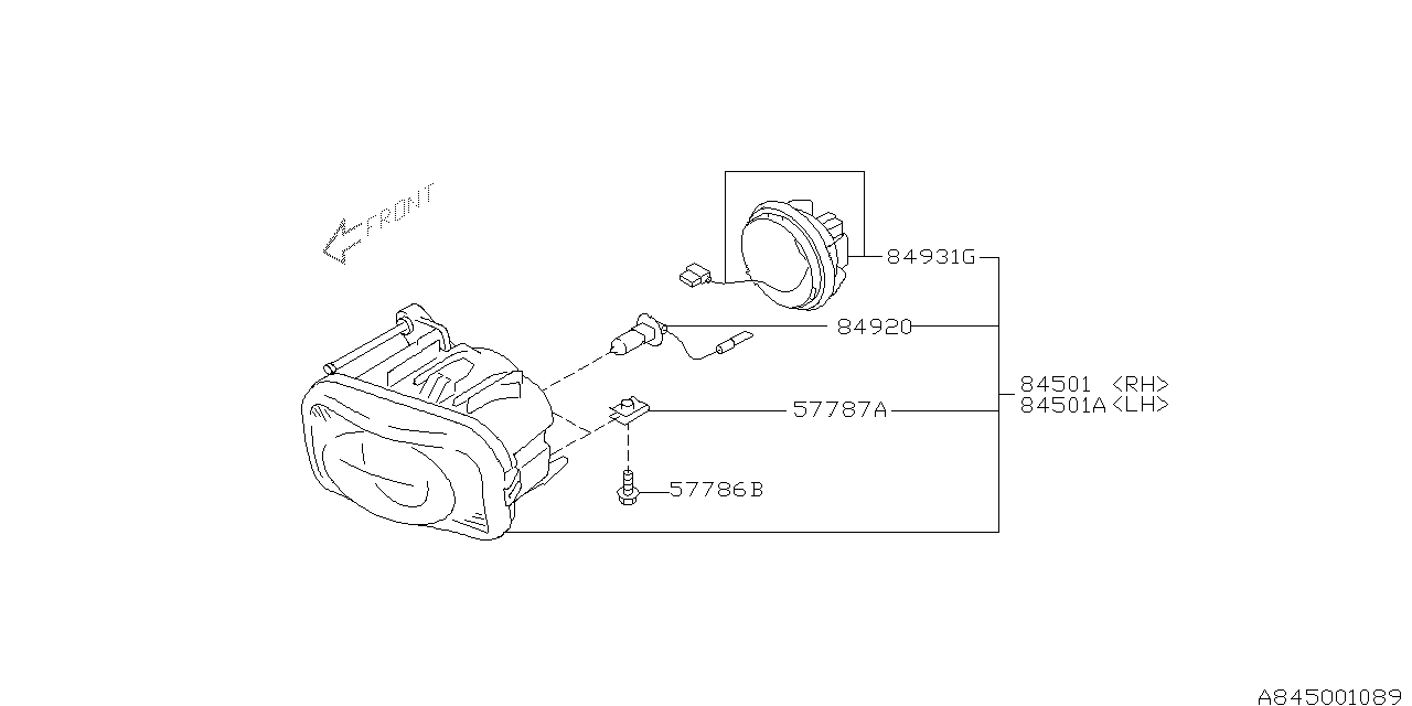 Diagram LAMP (FOG) for your 2021 Subaru Impreza  EYESIGHT SEDAN 