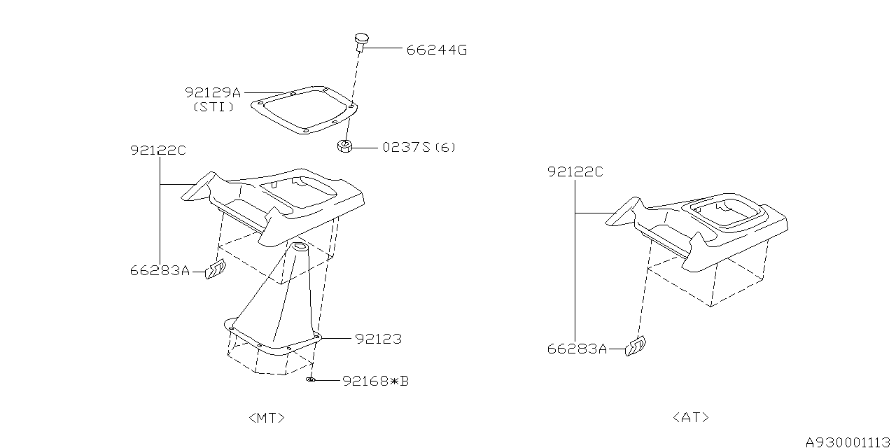 Diagram CONSOLE BOX for your 2014 Subaru Impreza   