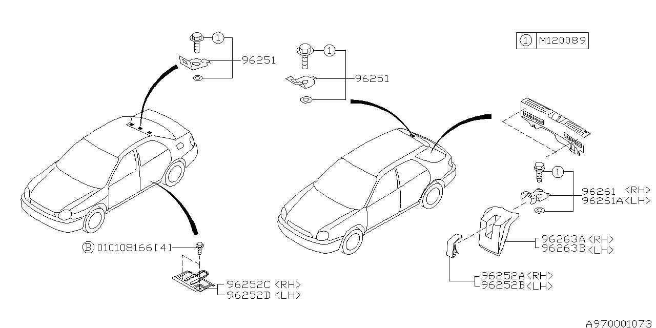 Diagram TOOL KIT & JACK for your Subaru Impreza  