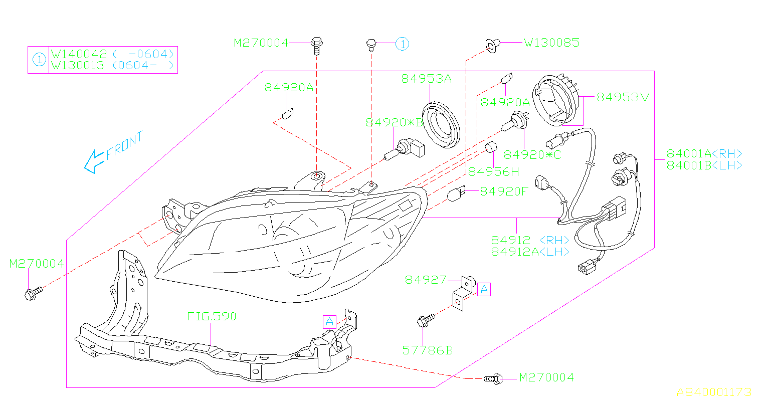 2023-subaru-impreza-limited-wagon-headlight-bracket-84927fe440