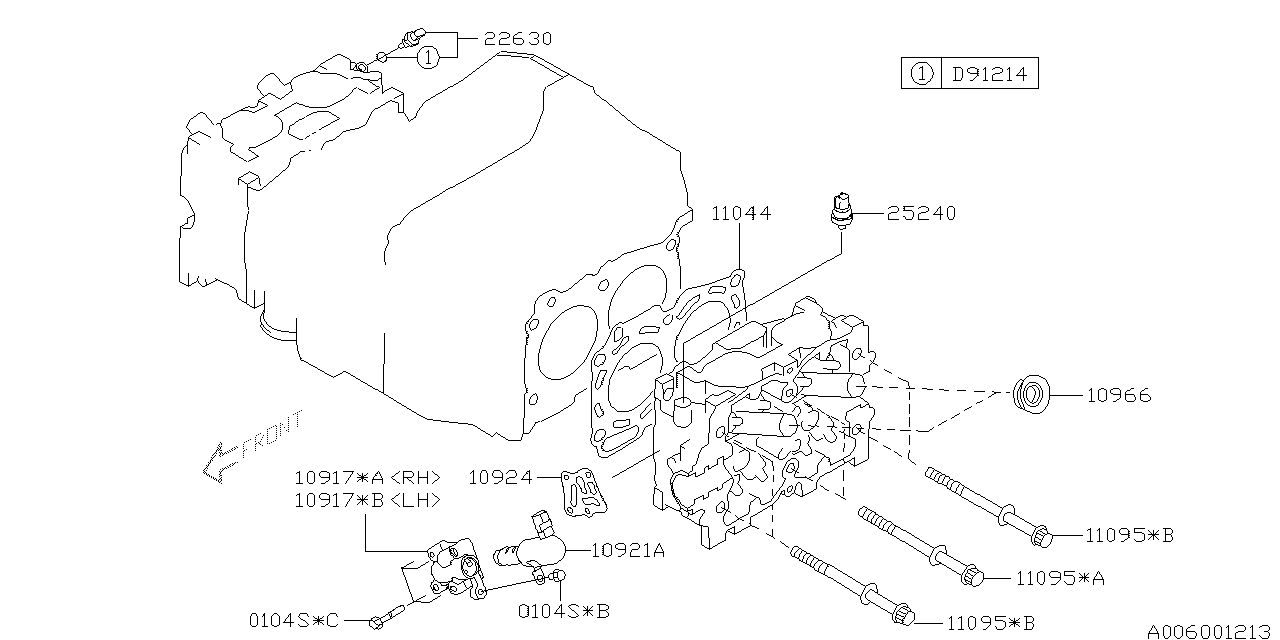 Diagram CYLINDER HEAD for your 2010 Subaru Impreza   