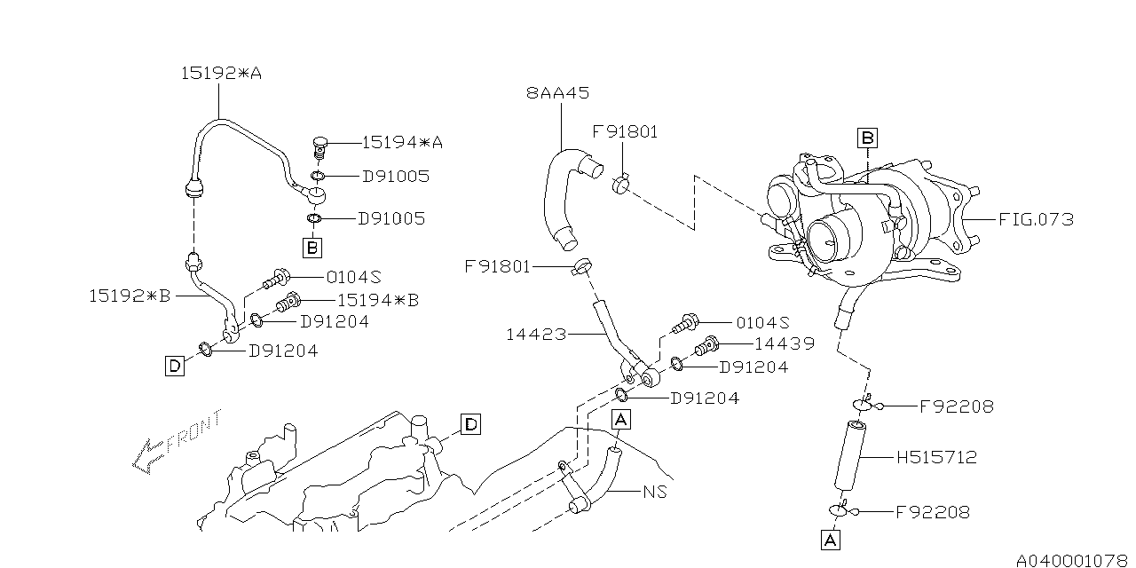 Diagram TURBO CHARGER for your 2018 Subaru BRZ   