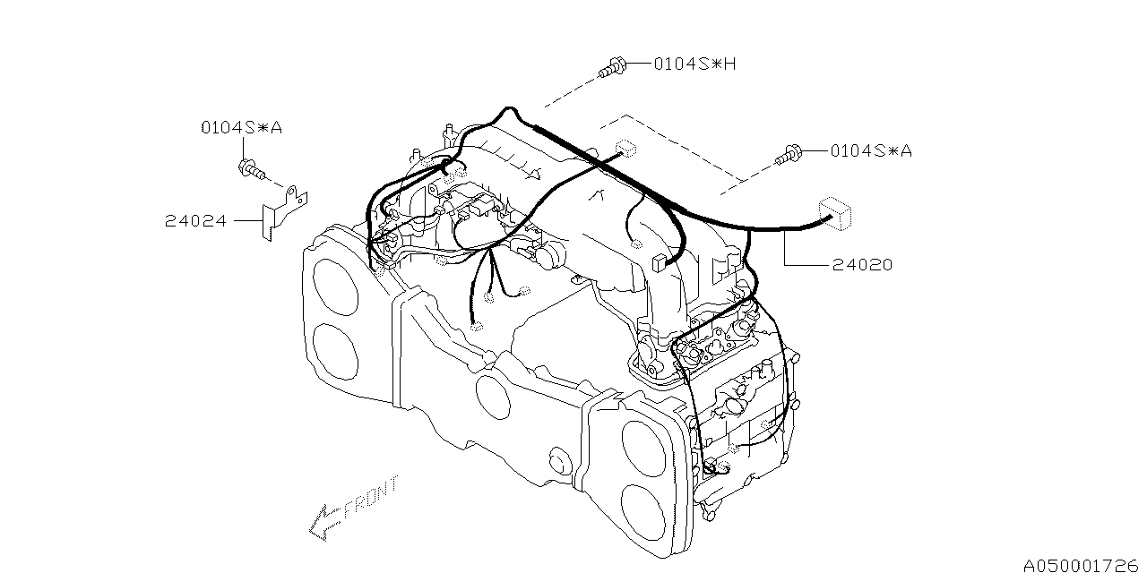 Diagram INTAKE MANIFOLD for your 2006 Subaru Tribeca   