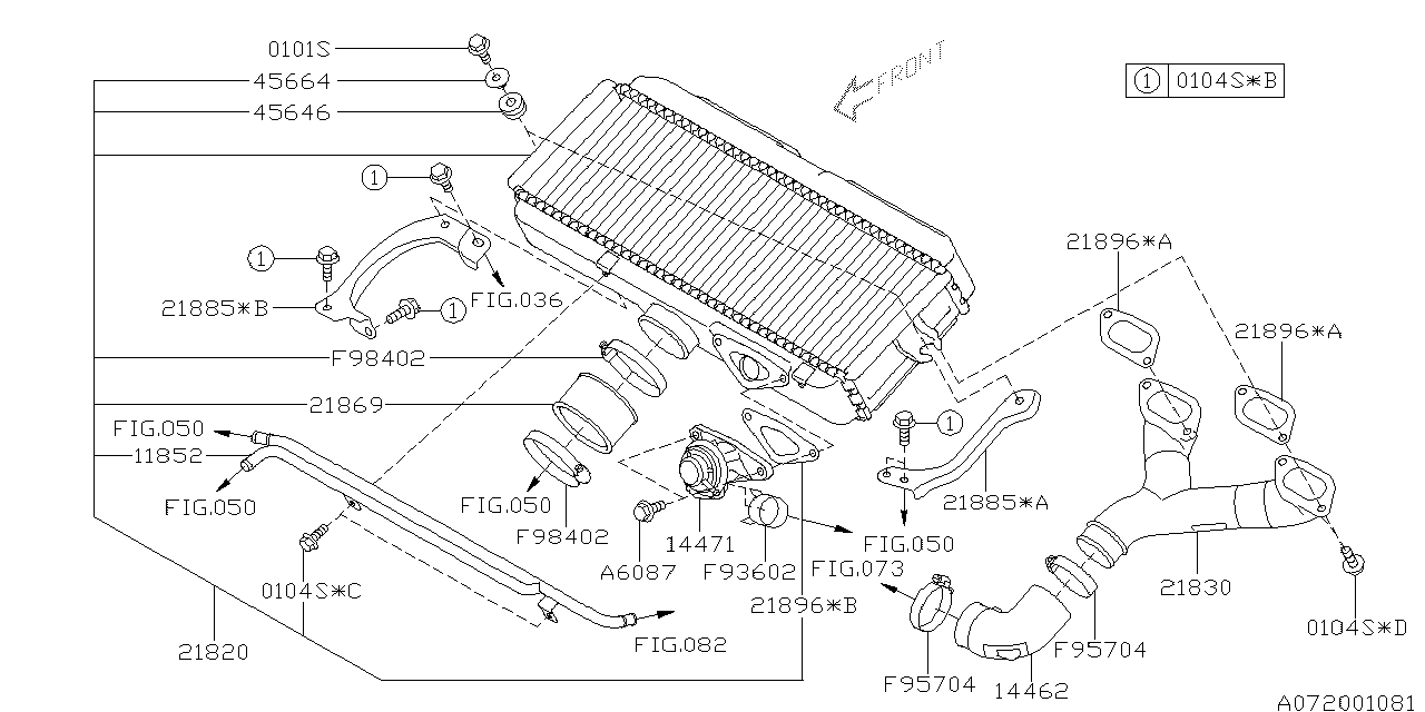 Diagram INTER COOLER for your 2020 Subaru Forester   