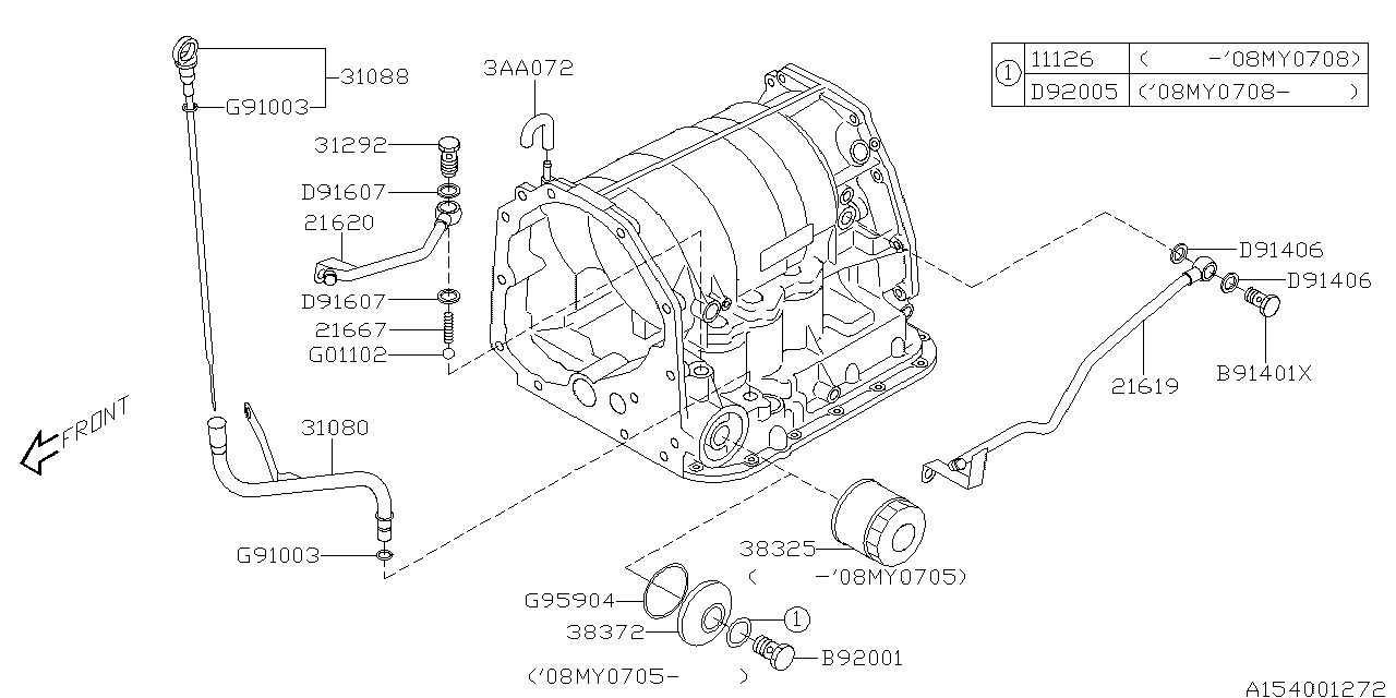 Diagram AT, TRANSMISSION CASE for your 2022 Subaru STI   