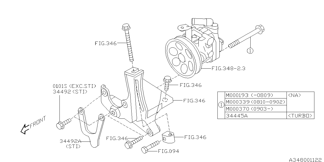 Diagram OIL PUMP for your 2014 Subaru WRX   