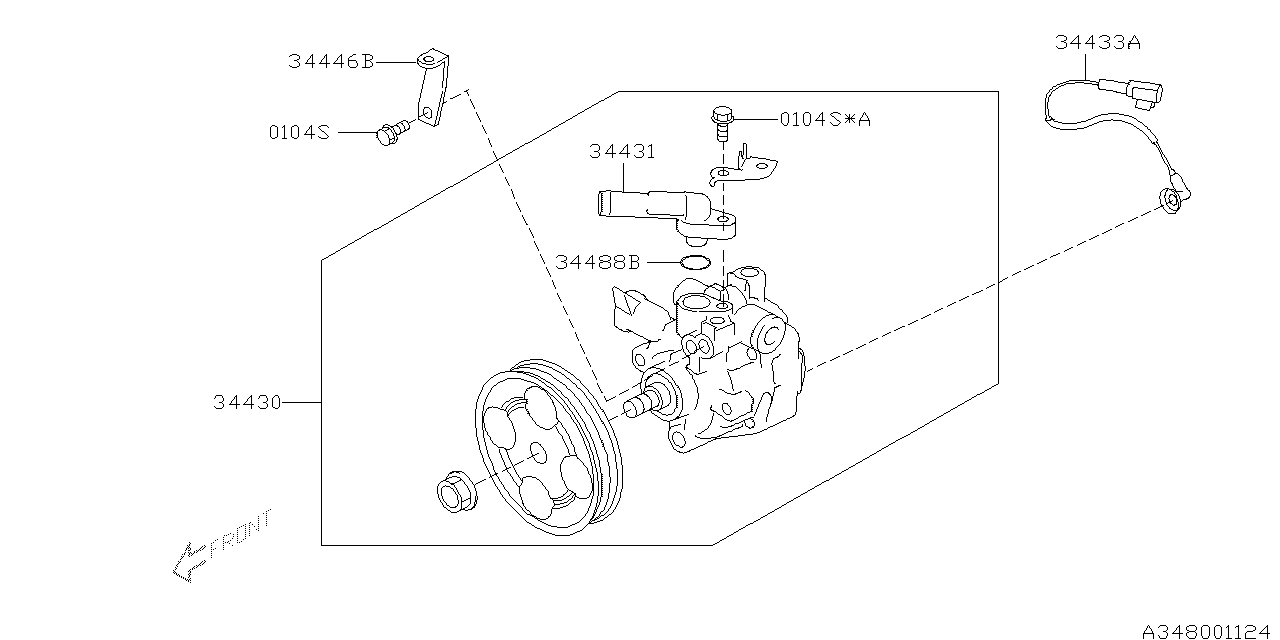 Diagram OIL PUMP for your 2014 Subaru WRX   