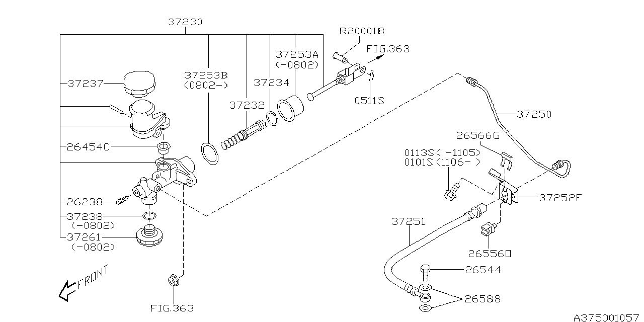 Diagram CLUTCH CONTROL SYSTEM for your 2016 Subaru Impreza 2.0L 5MT Sport Wagon 