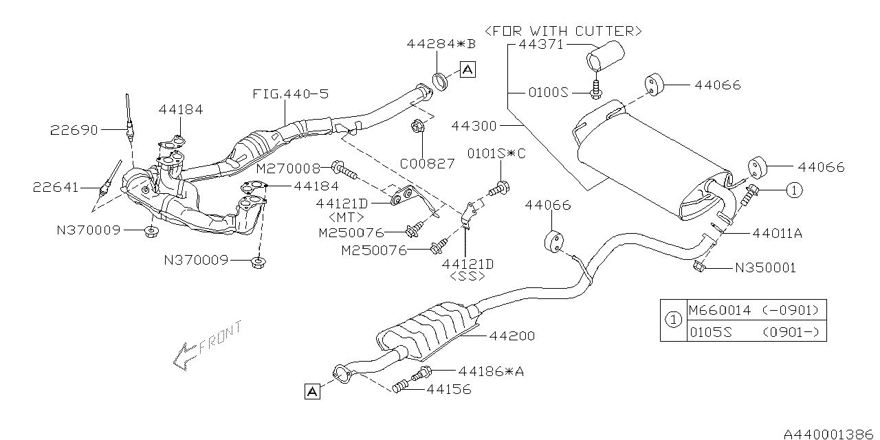 Diagram EXHAUST for your 2023 Subaru Solterra   