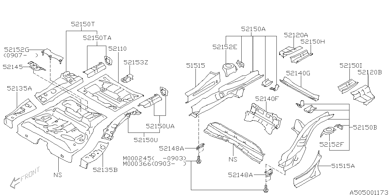 Diagram BODY PANEL for your 2016 Subaru Impreza  Premium Plus Wagon 