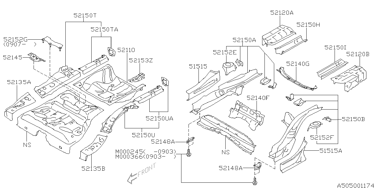 Diagram BODY PANEL for your 2016 Subaru Impreza  Premium Plus Wagon 