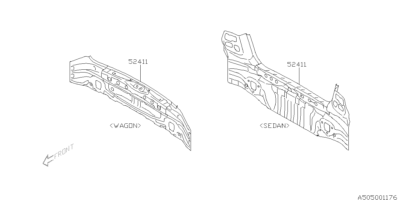 Diagram BODY PANEL for your Subaru STI  