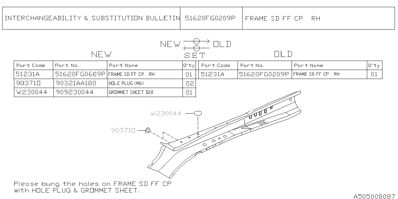 Diagram BODY PANEL for your 2008 Subaru WRX   