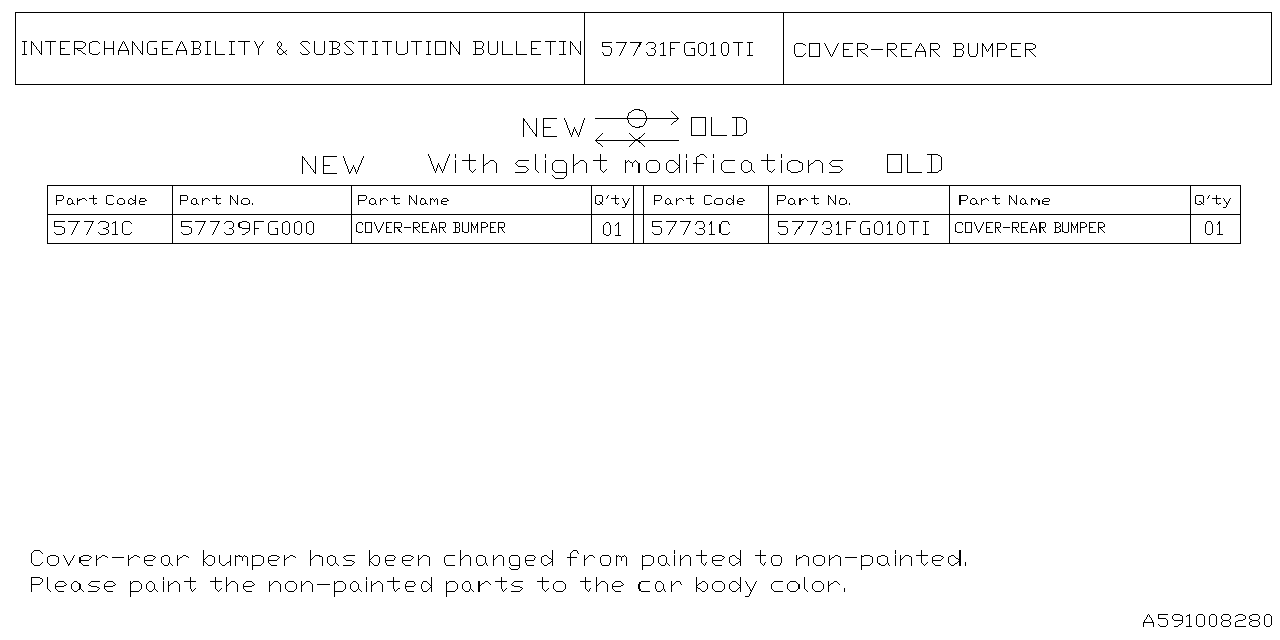 Diagram REAR BUMPER for your 2009 Subaru Outback   