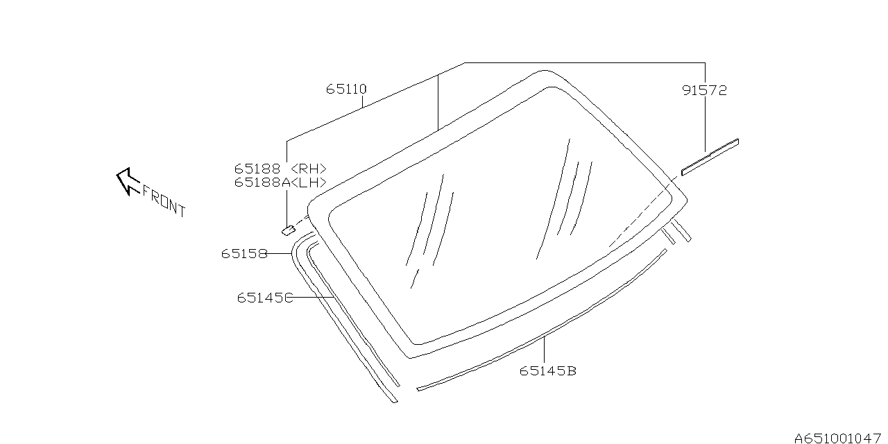 Diagram REAR WINDOW for your 2009 Subaru Impreza   