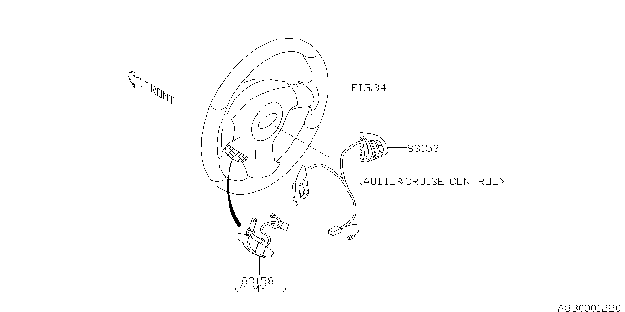 Diagram SWITCH (INSTRUMENTPANEL) for your 2008 Subaru Outback 2.5L 5MT SPORTS WAGON 