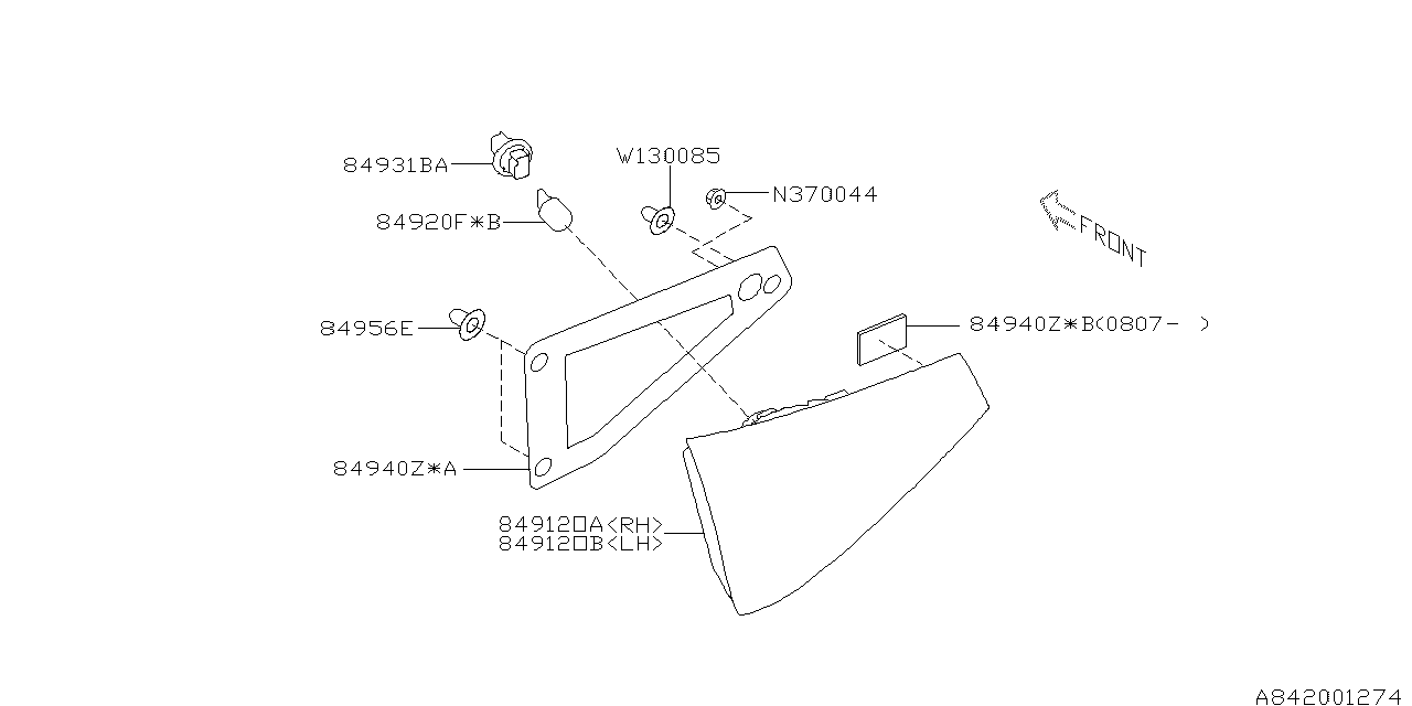 Diagram LAMP (REAR) for your 2004 Subaru WRX   