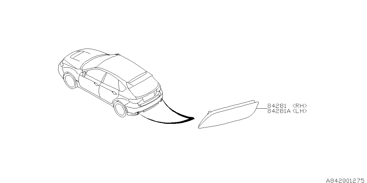 Diagram LAMP (REAR) for your 2020 Subaru Impreza   