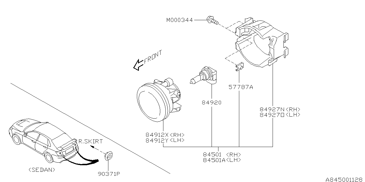 Diagram LAMP (FOG) for your Volkswagen