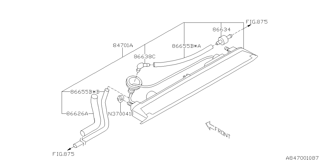 Diagram LAMP (HIGH MOUNT STOP LAMP) for your 2014 Subaru WRX   