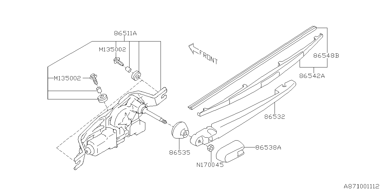 WIPER (REAR) Diagram