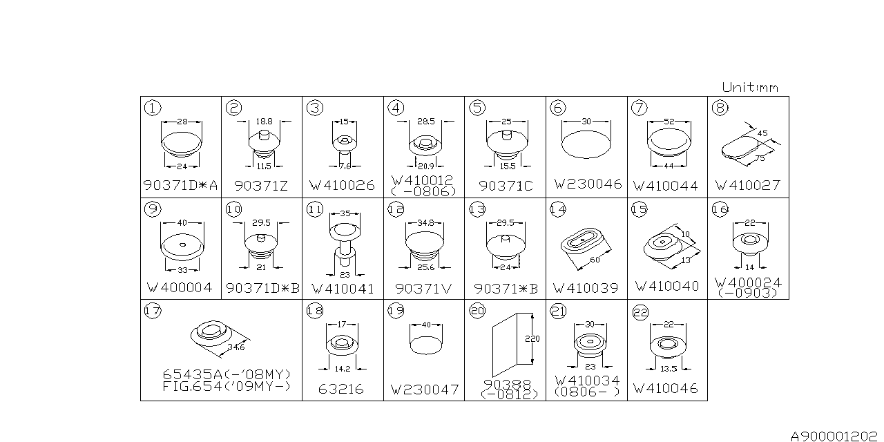 Diagram PLUG for your 2009 Subaru STI   