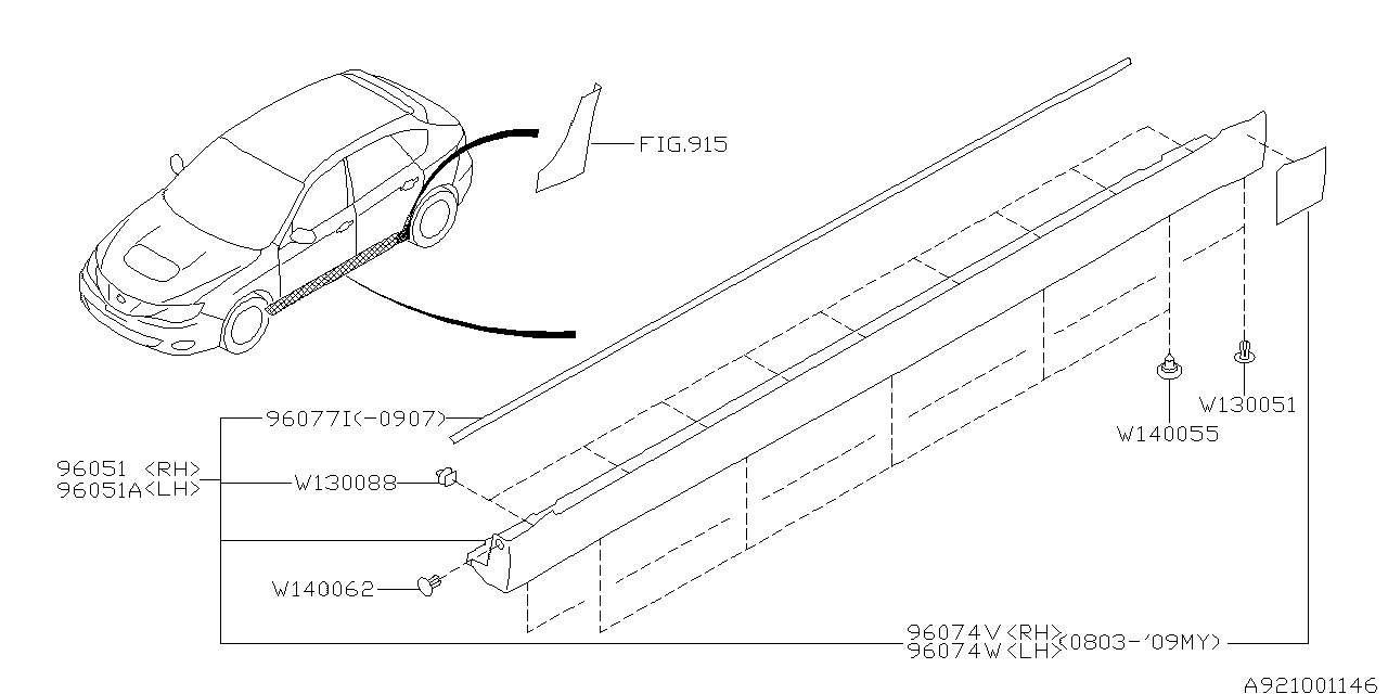 Diagram SPOILER for your Subaru