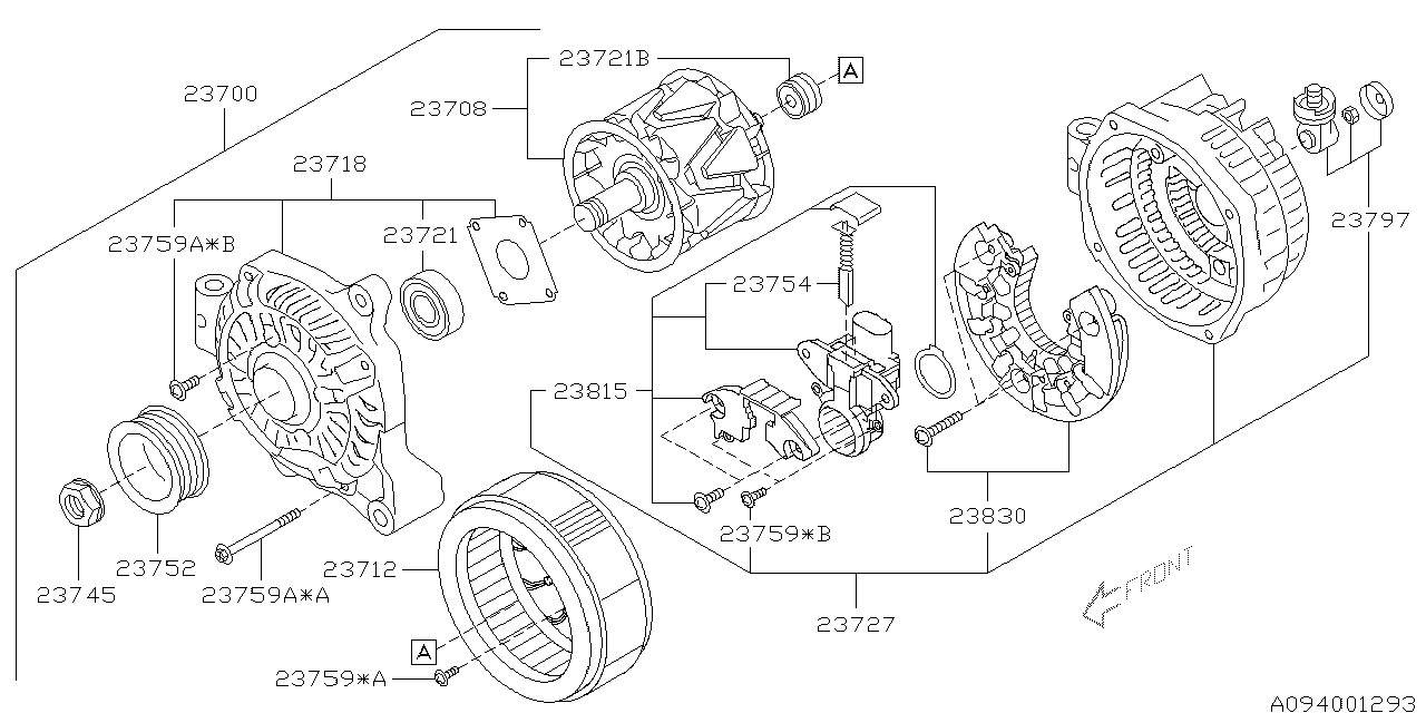 Diagram ALTERNATOR for your 2014 Subaru Impreza   