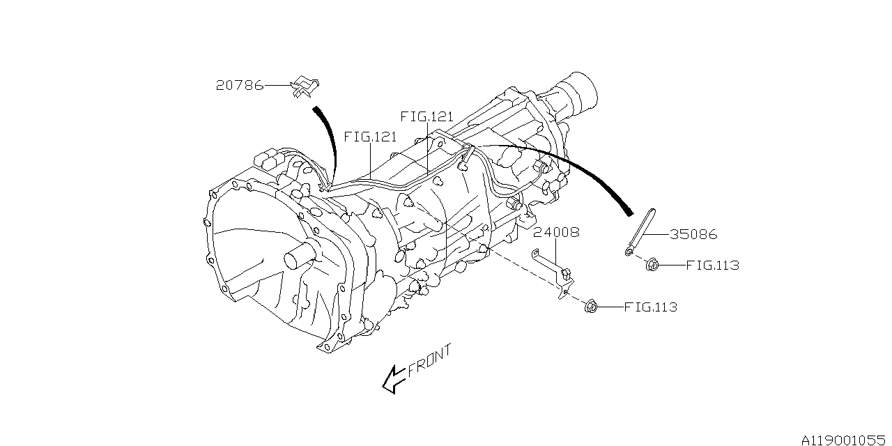 Diagram MT, TRANSMISSION HARNESS for your 2021 Subaru WRX LIMITED WITH LIP ES  