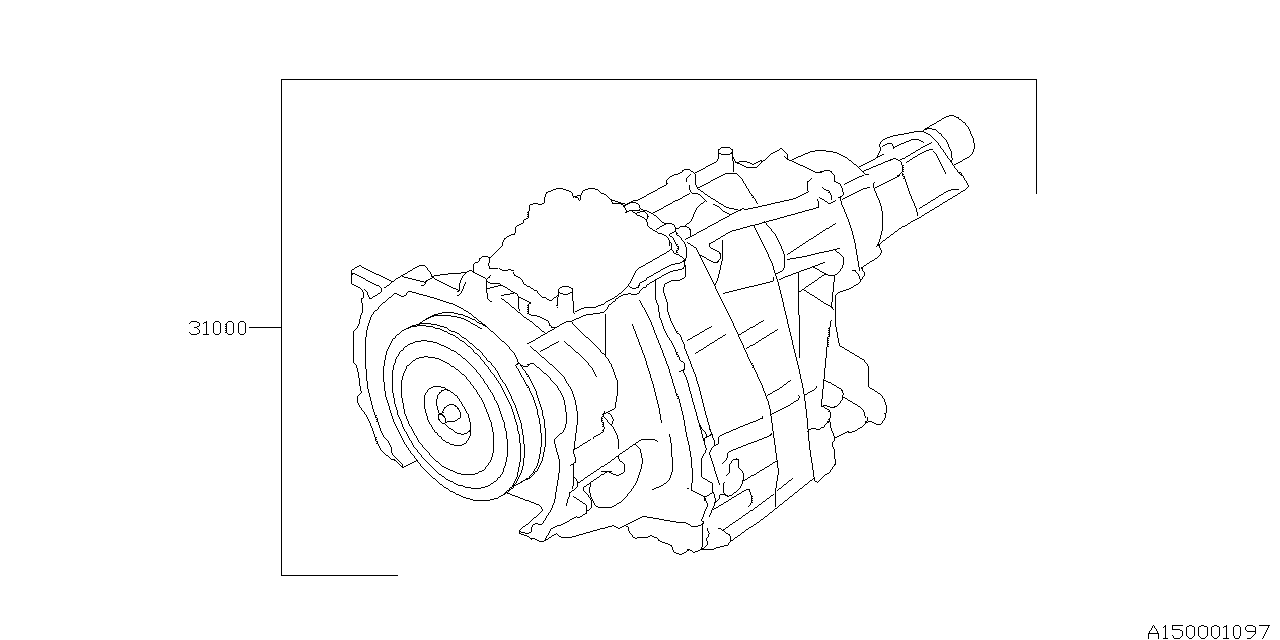 Diagram AT, TRANSMISSION ASSEMBLY for your Subaru