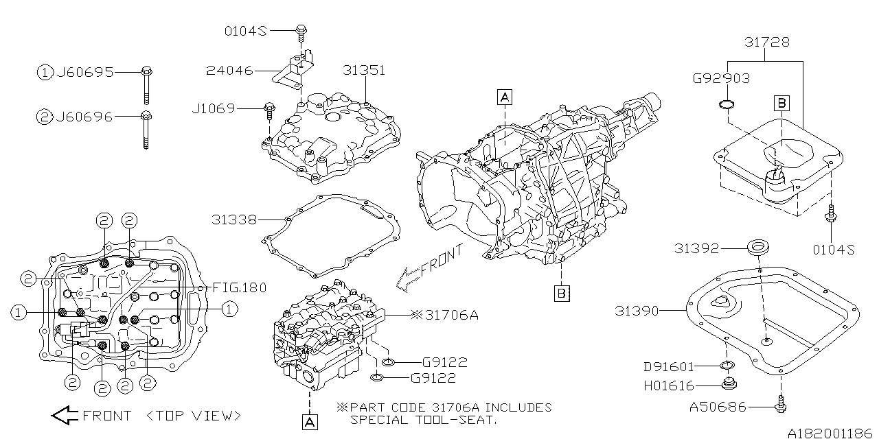 AT, CONTROL VALVE Diagram