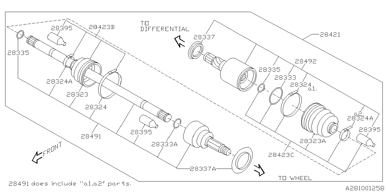 Diagram REAR AXLE for your 2023 Subaru BRZ   