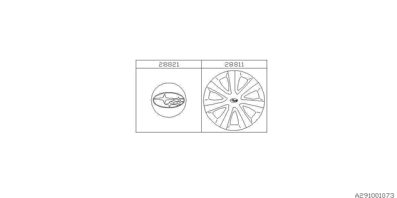 Diagram WHEEL CAP for your 2012 Subaru Impreza   