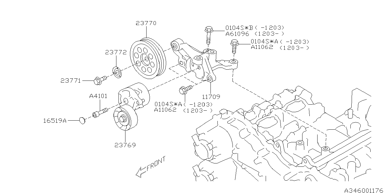 Diagram POWER STEERING SYSTEM for your 2014 Subaru Impreza   