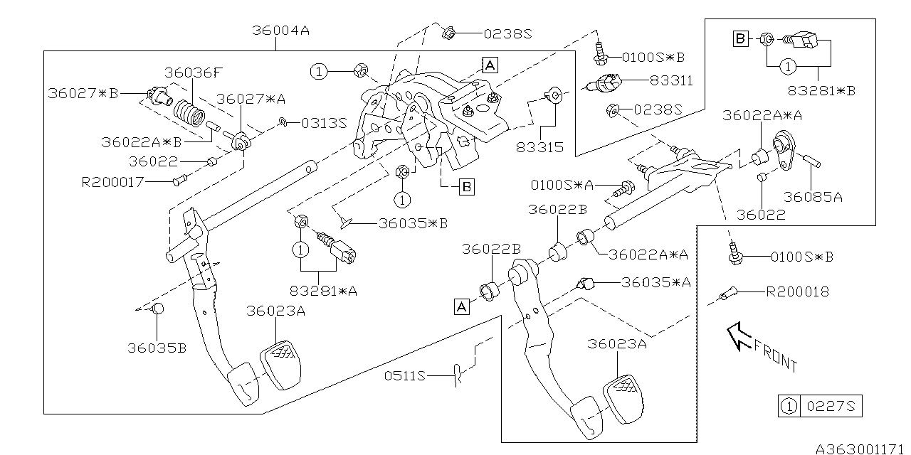 PEDAL SYSTEM Diagram